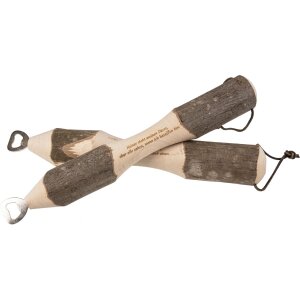 Flaschenöffner Knüppel 43cm aus Buche gedrechselt - Keiner sieht meinen Durst, aber alle sehen, wenn ich besoffen bin.