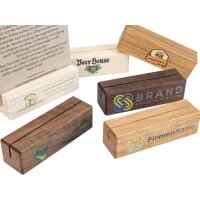 Wood Desk Display 10 x 3 cm – Custom 5C UV Digital...