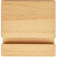 Personalisierter Holz Smartphone- u. Tablet-Halter | Inkl. 5C UV Druck | aus Buche geölt