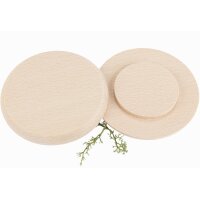 Personalized beer mat made of FSC® beech wood with 5C...