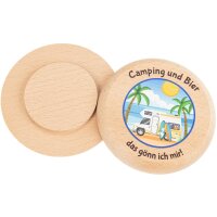 Bierdeckel aus FSC® Buchenholz mit Buntdruck...