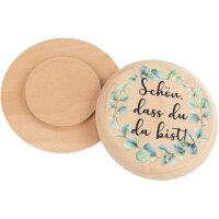 Bierdeckel aus FSC® Buchenholz mit Buntdruck...