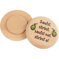 Bierdeckel aus FSC® Buchenholz mit Buntdruck...