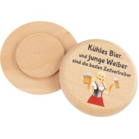 Beer mat made of FSC® beech wood with colorful print...