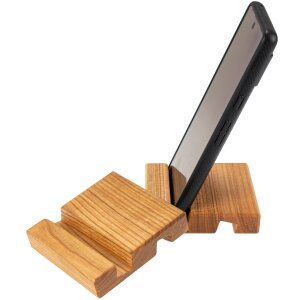 Smartphone and tablet holder made of oiled cherry wood | 13mm groove