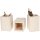 Holz Stiftebox aus Fichte - Holzbox für Ihre Schreibutensilien 11 x 7,5 x 7,5 cm