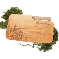 Individuell gebrandetes FSC® Holz Schneidebrett mit...