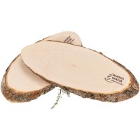 Oval Wooden Cutting Board with Bark – FSC®...