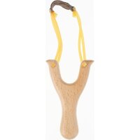 Personalized wooden slingshot made of beech wood with laser engraving up to 5cm²