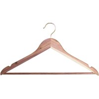 Anti-moth clothes hanger made of fragrant cedar wood with your personal laser engraving