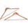 Anti-moth clothes hanger made of fragrant cedar wood with your personal laser engraving