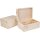 Kleine Holz Kiste mit Birke Klappdeckel - 30 x 20 x 13,5 cm - FSC® zertifiziert