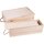 Holz Weinkiste mit Jute Kordel aus FSC® Fichte für eine Flasche - 35x11x10cm