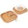 Childrens plate / wooden baby plate with three compartments made of beech with suction cup white