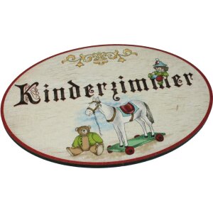 Antique door signs - birch plywood (German) - 9 × 6.5 cm - Childrens room