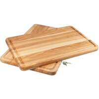 Wooden cutting board - Ash core with juice groove - 45 x 30 x 2.1 cm oiled