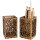 Holz-Stiftehalter mit Laubbaum Blättern aus Eichenholz