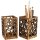 Wooden pen holder with oak hearts