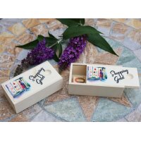 Wooden box perfect for money gifts printed with...