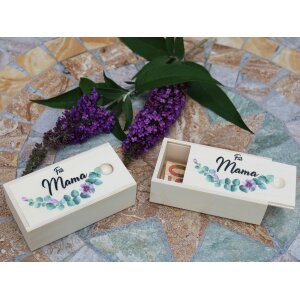 Holz Box perfekt für Geldgeschenke bedruckt mit "Für Mama"