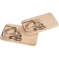 Schneidebrett FSC® Erle 22,5 x 12,5 x 1,2 cm - Bagger