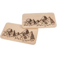 Schneidebrett FSC® Erle 22,5 x 12,5 x 1,2 cm -...