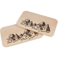 Schneidebrett FSC® Erle 26 x 15 cm mit Motiv -...