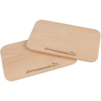 Schneidebrett FSC® Erle 26 x 15 cm mit Motiv -...