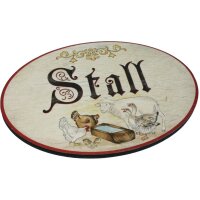 Antique door signs - birch plywood (German) - 9 ×...