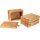 Butterdose aus geöltem Eschenholz 14 x 10,5 x 8 cm - Butterglocke