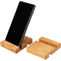 Smartphone- und Tablet-Halter aus geöltem Erlenholz...