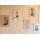 Wooden wall pictures for children with colorful animal motifs
