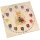 Childrens wooden wall clock made of fragrant Swiss stone pine with silent radio-controlled movement