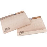 Individualisiertes Schneidebrett mit Messer aus Esche...