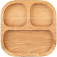 Childrens plate / wooden baby plate with individual engraving made of