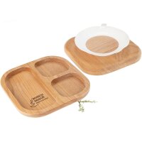Personalisierter Holz Kinderteller mit Saugnapf –...
