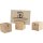 Würfel Tischaufsteller / Tischdisplay aus Eichenholz - 3 x 3 x 3 cm