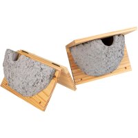 Mehlschwalben Nest aus Holzbeton & Lärche...