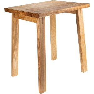 Großer Holz Hocker aus Esche geölt - Schemel 45 x 35 x 50 cm