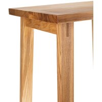 Großer Holz Hocker aus Esche geölt - Schemel 45 x 35 x 50 cm