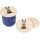 Holz Glasabdeckung aus FSC® Buche für Kinder mit buntem Tiermotiv Hase