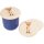Holz Glasabdeckung aus FSC® Buche für Kinder mit buntem Tiermotiv Reh