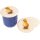 Wooden glass cover made of FSC® beech for children with colorful animal motif chicks