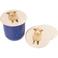 Holz Glasabdeckung aus FSC® Buche für Kinder mit...
