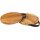Round oak cutting board for pizza | 25 cm with leather handle