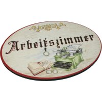 Antique door signs - birch plywood (German) - 18 ×...