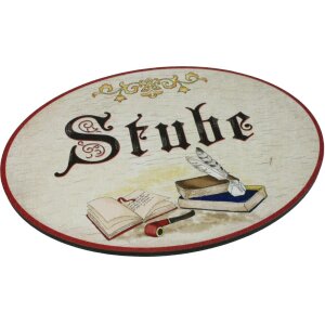 Türschilder Antik - Birkensperrholz (Deutsch) - 18 × 13 cm - Stube