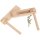 Beech wood rattle - 15 x 15 cm - Handmade wooden rattle for children and adults