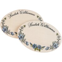 Türschild aus Ahornholz - 19,5 x 13,5 x 1 cm -...