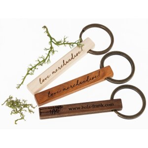 Personalized chopstick key ring with laser engraving